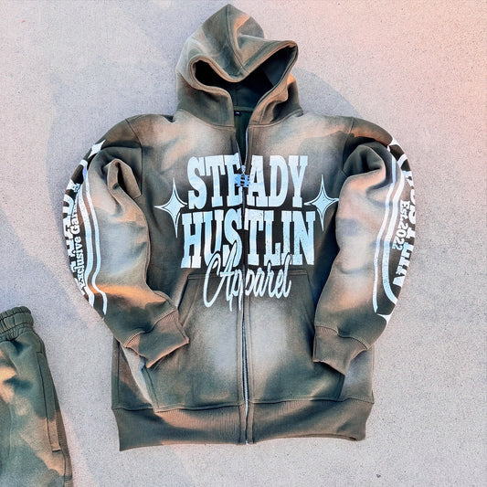 Exclusive garments zip up hoodie